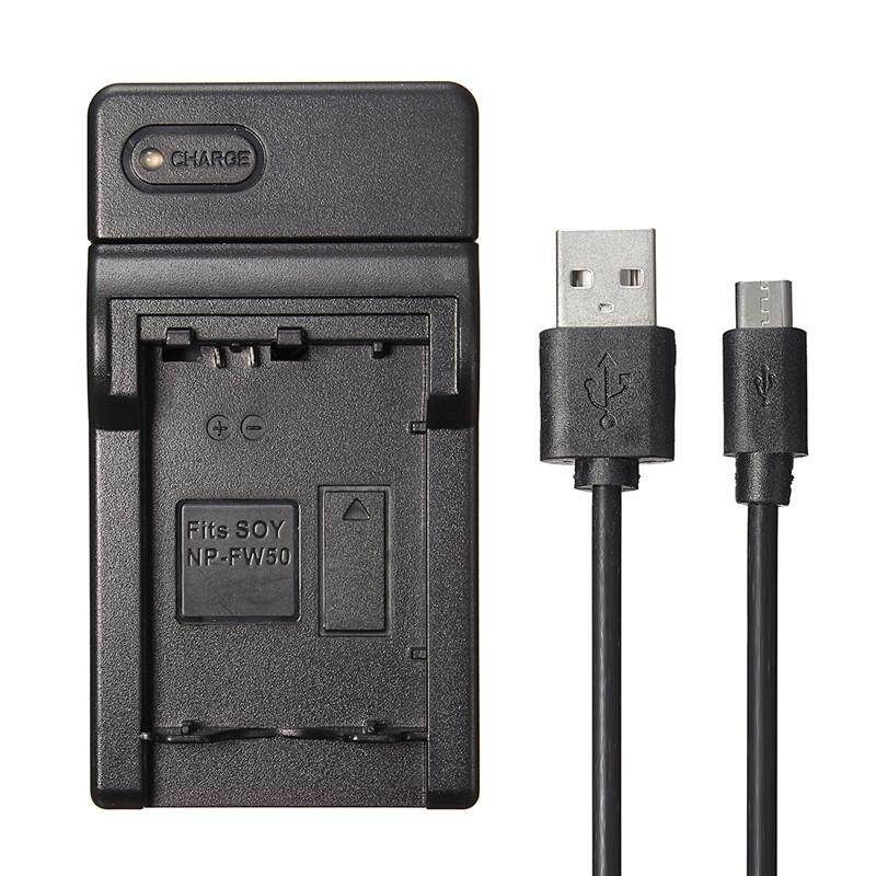USB Charger For Sony NP-FW50 Fits Alpha NEX F3 6 5 5N 5R 5T 3 3N C3 C5 7 SLT A33 A37 A3000 A3500 A5000 A5100 A6000