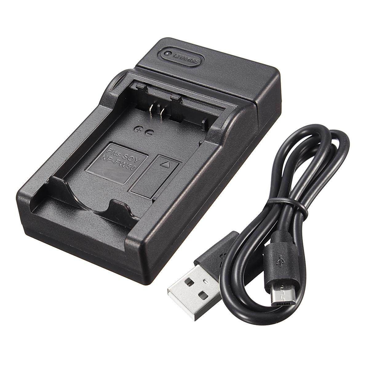 USB Charger For Sony NP-FW50 Fits Alpha NEX F3 6 5 5N 5R 5T 3 3N C3 C5 7 SLT A33 A37 A3000 A3500 A5000 A5100 A6000