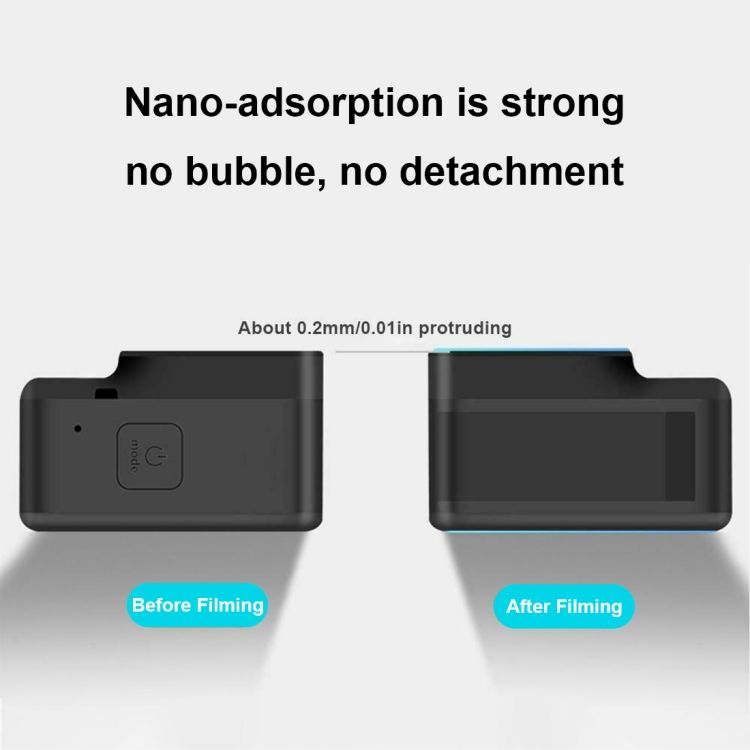 Lens + LCD 9H 2.5D Glass Film For GoPro HERO8 Black