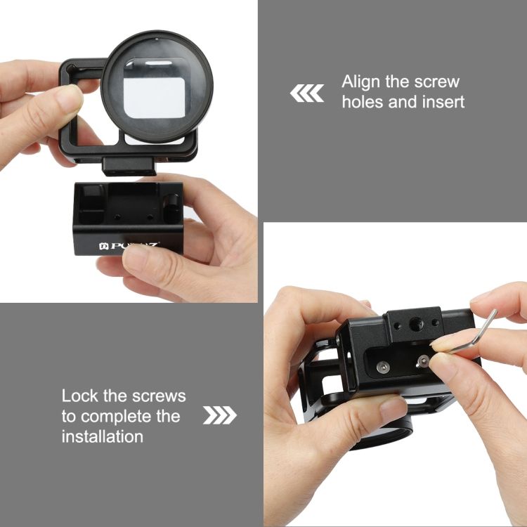 Microphone Adapter Aluminum Protective Case For GoPro HERO8