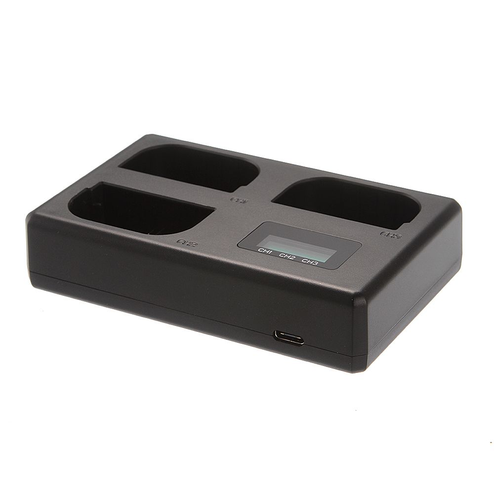 LCD Triple 3 Battery Charger USB For Canon LP-E6(N) 6D 5D Mark II III IV 80D 70D R5C R5