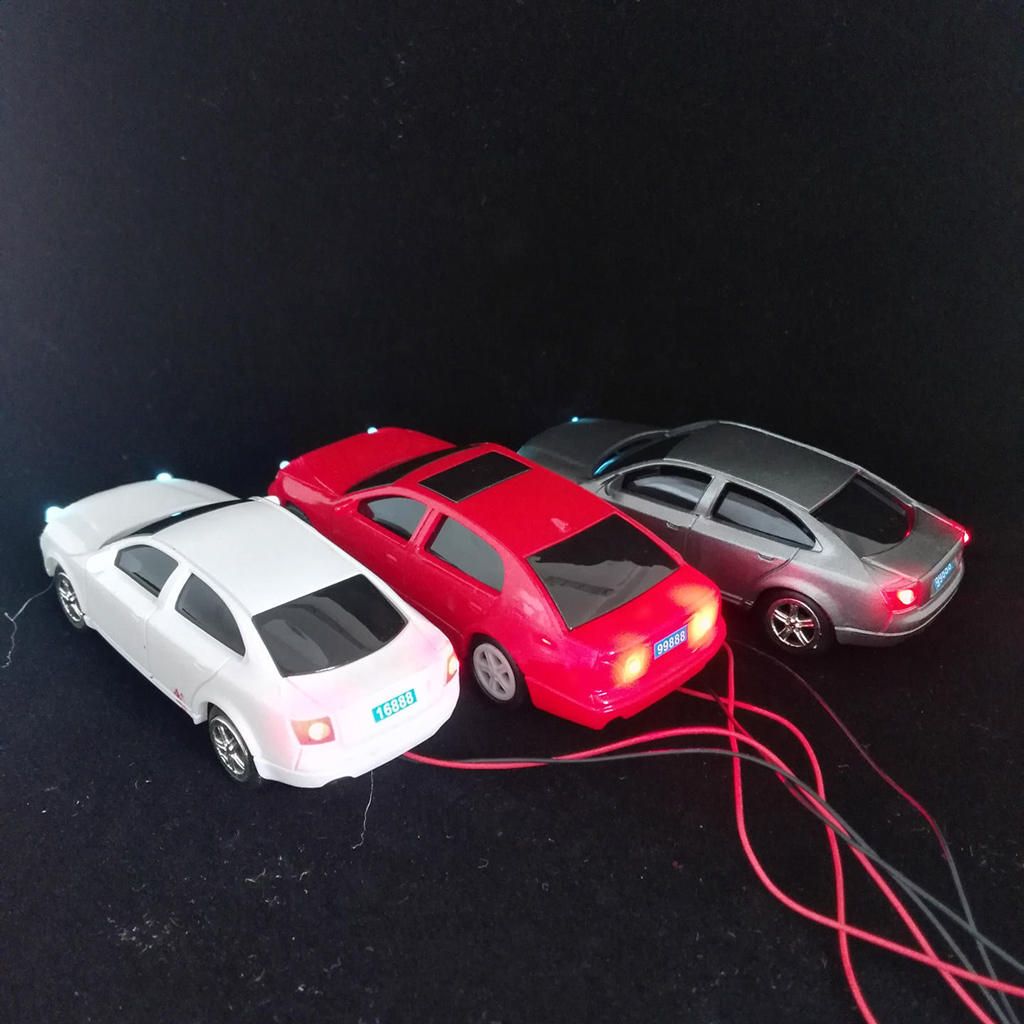 Painted Model Car Kit Miniature Sand Table Accessory Parking Scenery