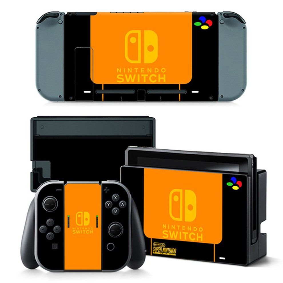 TB Retro Hine Series Full Set Faceplate Skin Decal Stickers For Nintend Switch
