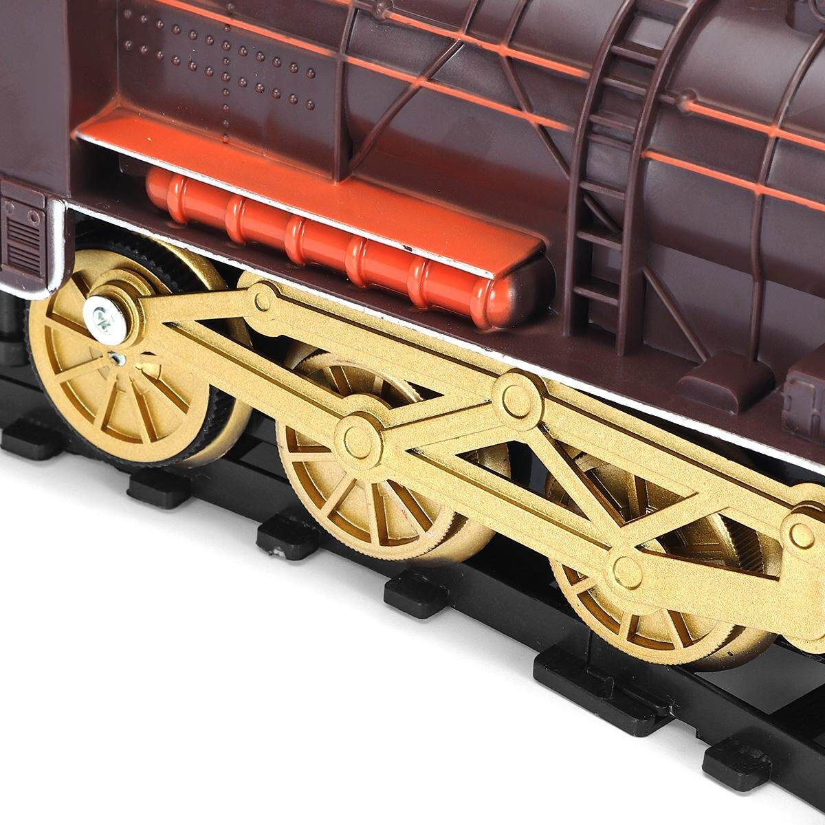 Classic Electric Train Passenger Carriage Kids Railway Track Toy Christmas Gift