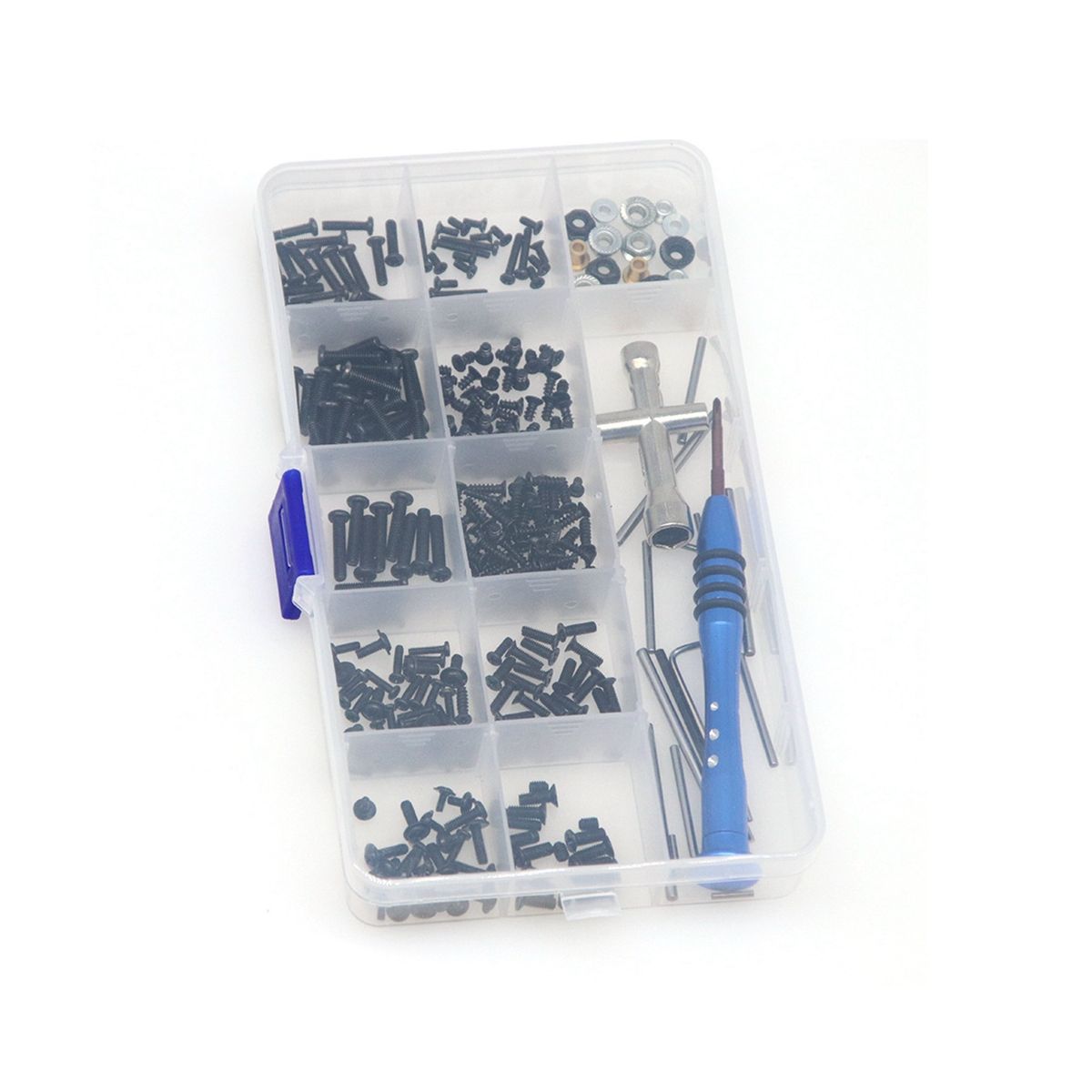 M2 M25 M3 Screw Fastener Kit Tool Box for WLtoys 144001 144010 124007 124016 124017 124018 124019 RC Car Spare Parts