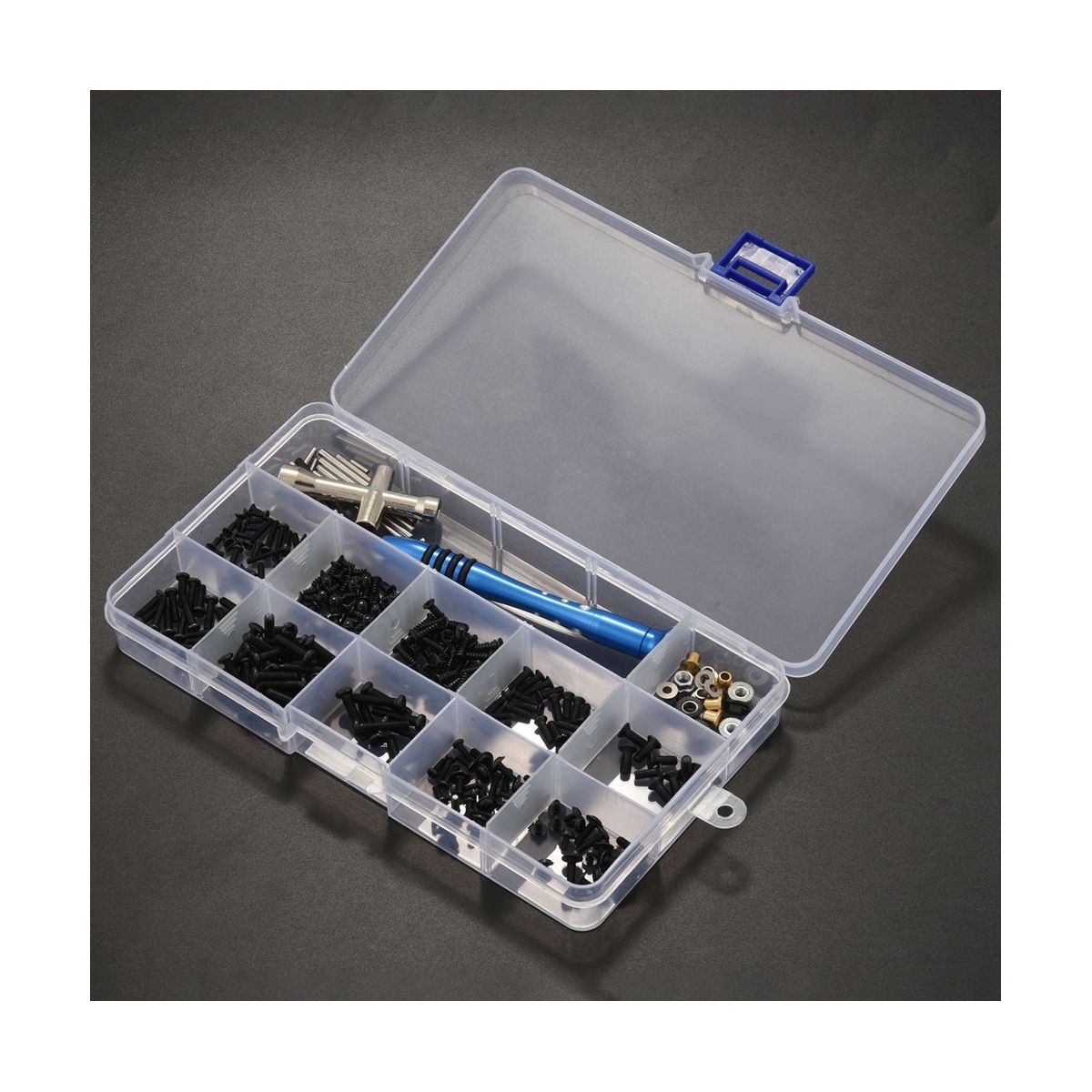 M2 M25 M3 Screw Fastener Kit Tool Box for WLtoys 144001 144010 124007 124016 124017 124018 124019 RC Car Spare Parts