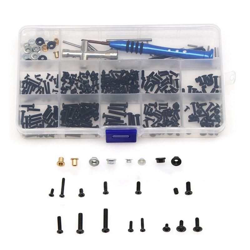 M2 M25 M3 Screw Fastener Kit Tool Box for WLtoys 144001 144010 124007 124016 124017 124018 124019 RC Car Spare Parts