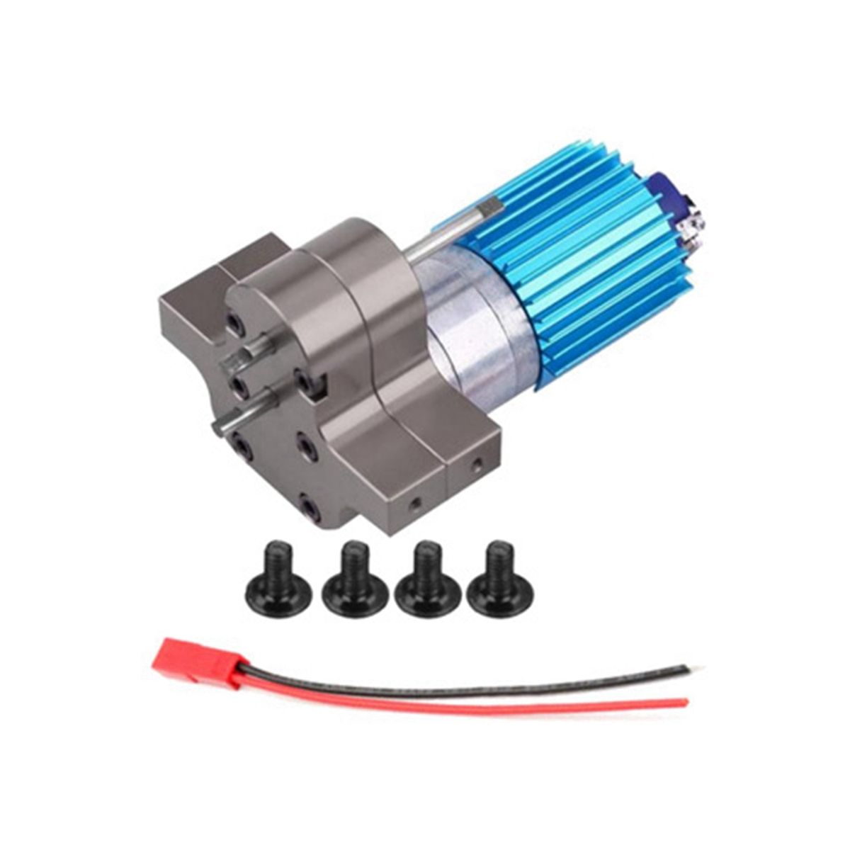 For MN All-Metal Wave Box with Metal Teeth 370 Deceleration Motor Card Half Kapika Black