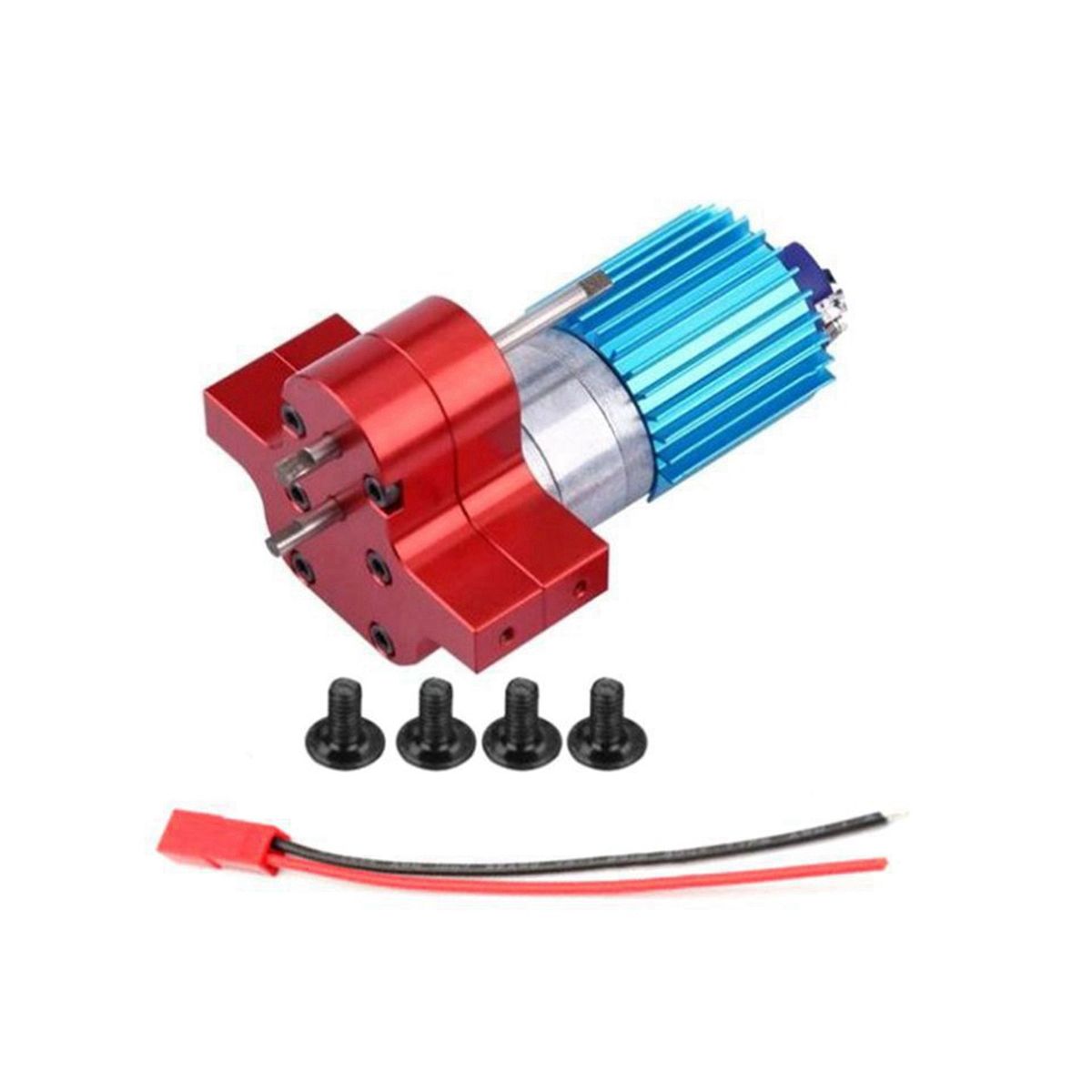 For MN All-Metal Wave Box with Metal Teeth 370 Deceleration Motor Card Half Kapika Black
