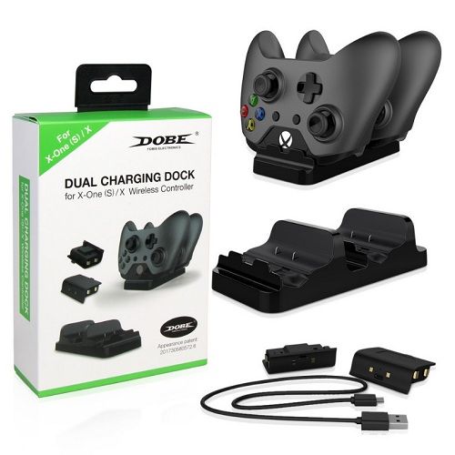 Xbox One/One S/ One X Fast Charging Dock+ 2 Free Batteries