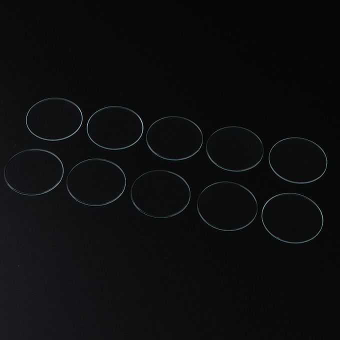 10 Pieces 1mm Thick Flat Mineral Glass Watch Replace Parts 43mm