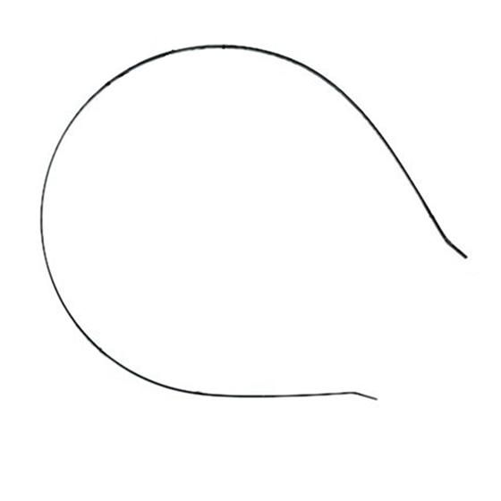 10Pcs 3mm Blank Headbands Metal Hair Band Lots DIY