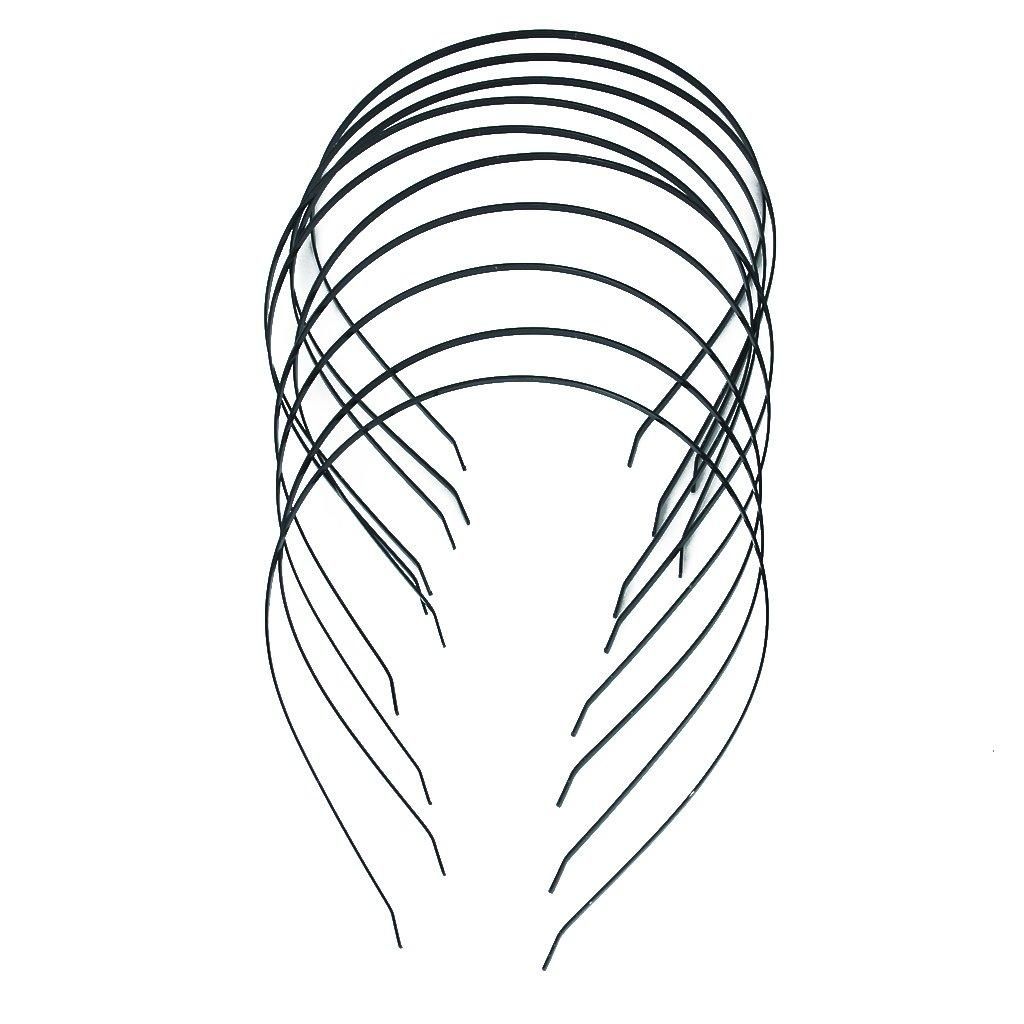 10Pcs 3mm Blank Headbands Metal Hair Band Lots DIY