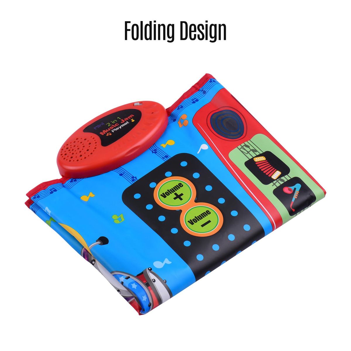 70 * 45cm Electronic Musical Mat Piano and Drum Kit 2-In-1 Music Play Mat Musical Educational Toys for Kids Children