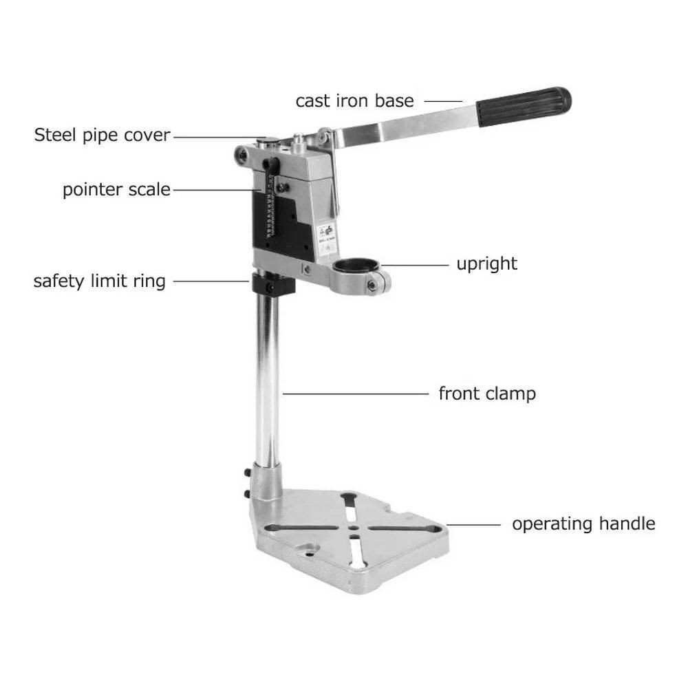 Press Hand Drill Holder Bench Drill Press Stand Clamp Base Frame for Electric Drills DIY Tool Power Tools Accessories