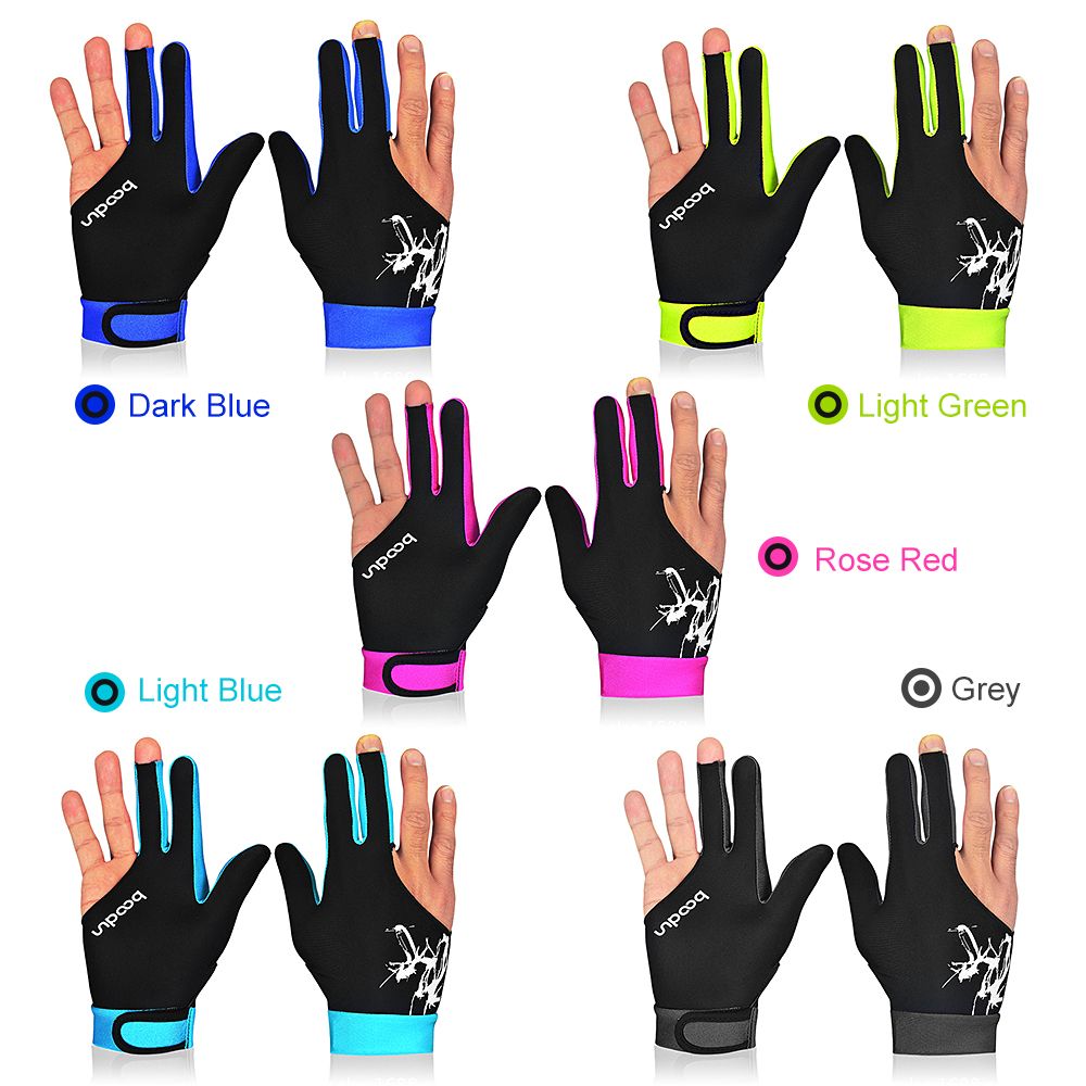 1Piece Billiard Glove 3 Fingers Cue Sports Glove Men