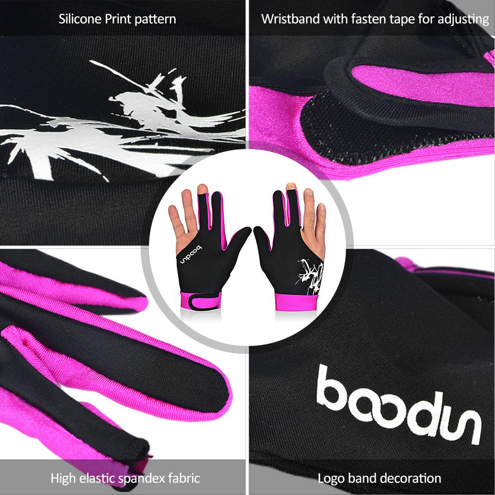 1Piece Billiard Glove 3 Fingers Cue Sports Glove Men