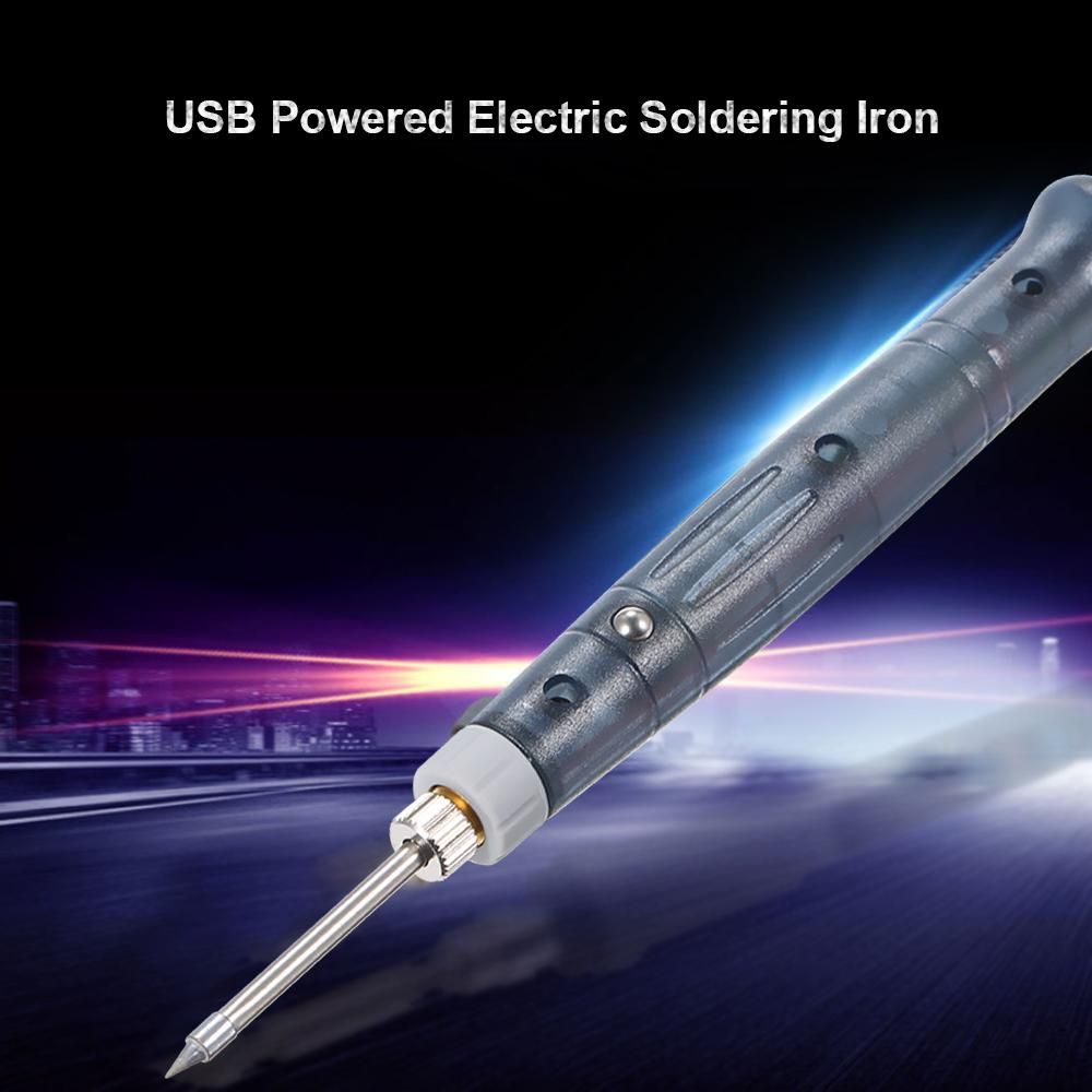 USB Powered Electric Soldering Iron Mini Portable Solder Pen Welding Gun 5V 8W Hand Tools with Protective Cap