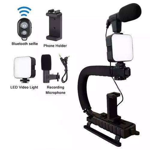 Vlogging Kit U-Shape Handheld Gimbal Blogging Kit All In One