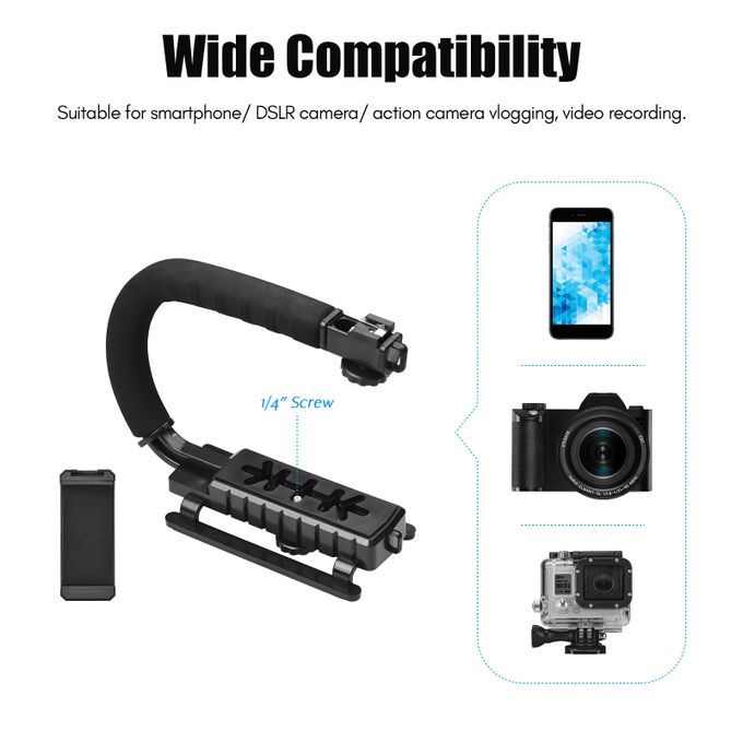 Video Making U/C-Shape Grip Handle