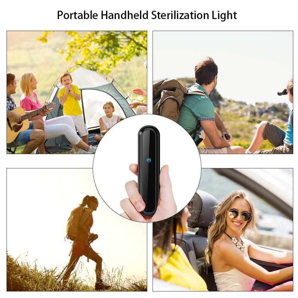 USB Portable UVC Ultraviolet Cleaning Lamp Handheld Mini Cleaner Light for Bedroom Bathroom Kitchen Pet