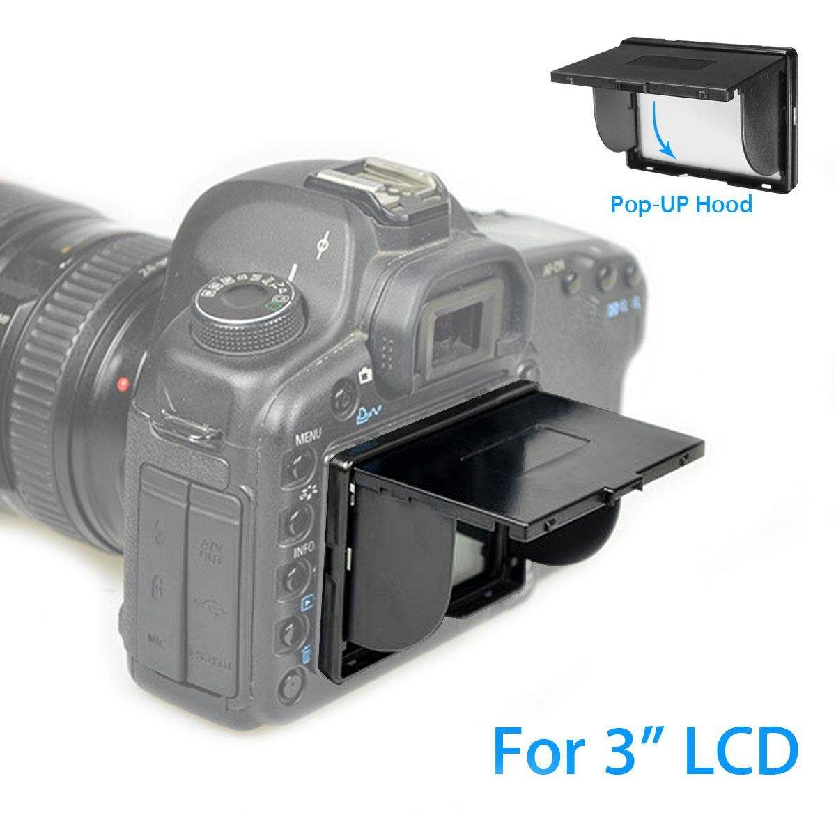 Detachable Universal Sun Shade Camera -UP Hood For 3" LCD