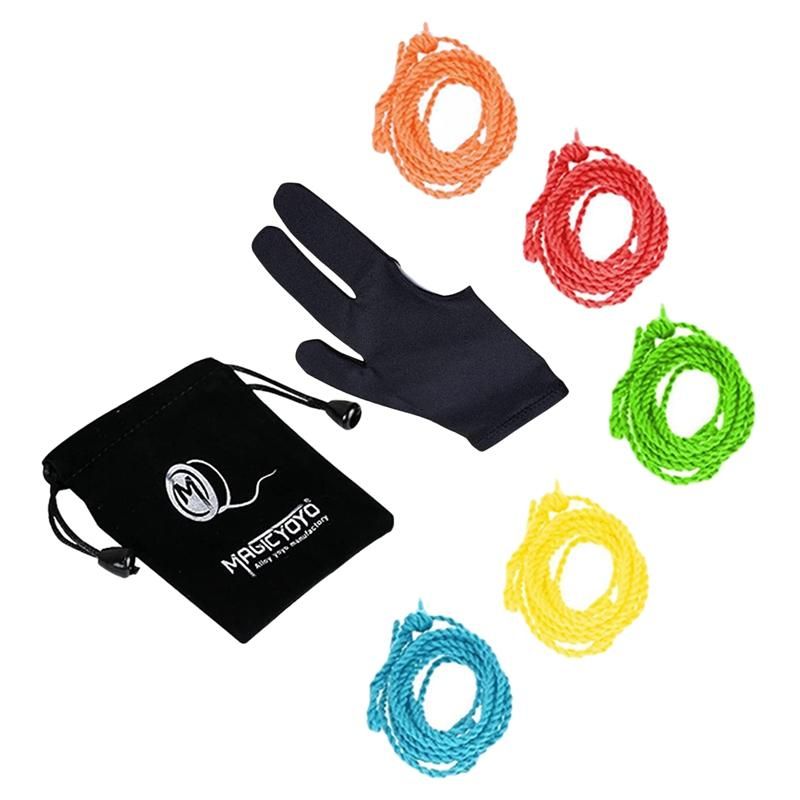 Professional 5 Pcs Yoyo s multicolor Yoyo Glove Yoyo Bag