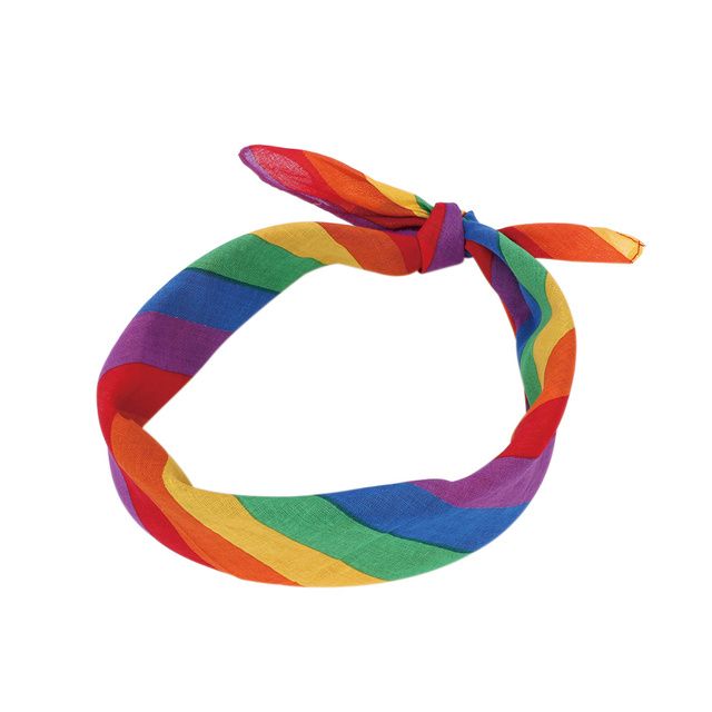 Rainbow Color Bandanas Headband Cute Girls Rainbow Color