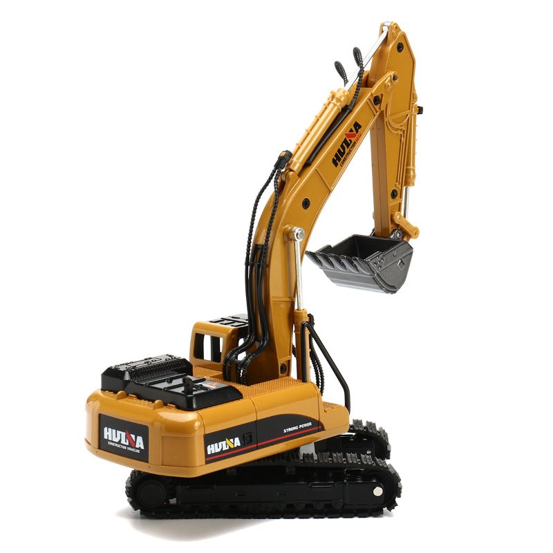 1:50 Alloy Excavator Tractor Model Boy Manual Building Toys High Simulation Engineering Digging Machine Kids Toys Play Vehicles