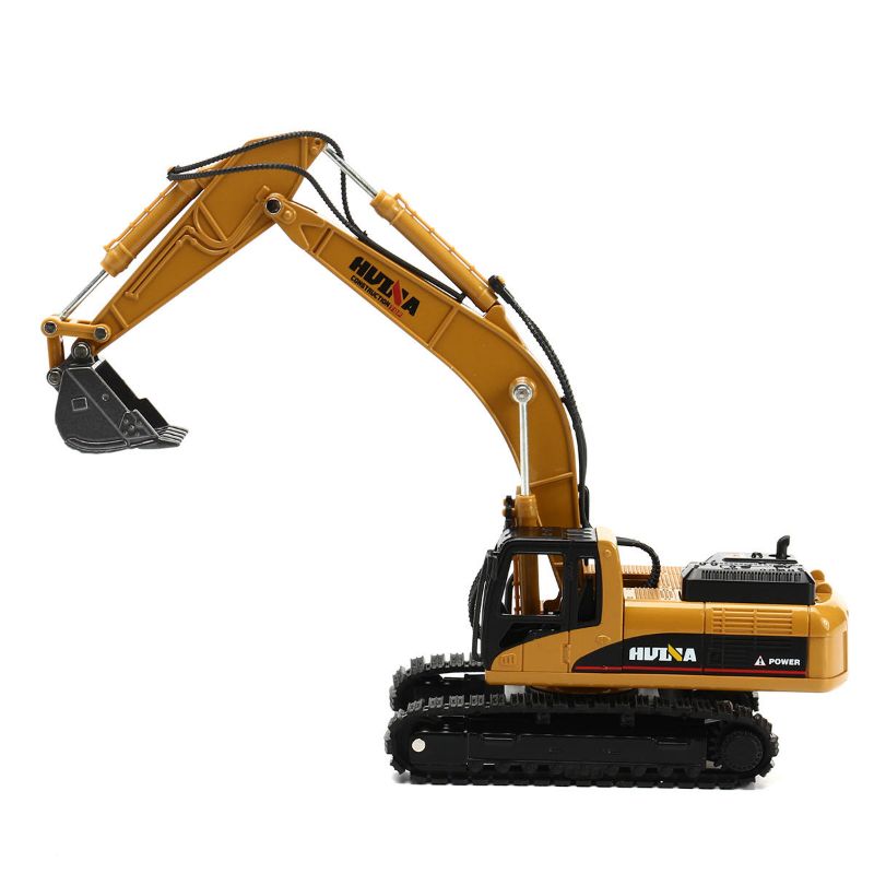 1:50 Alloy Excavator Tractor Model Boy Manual Building Toys High Simulation Engineering Digging Machine Kids Toys Play Vehicles