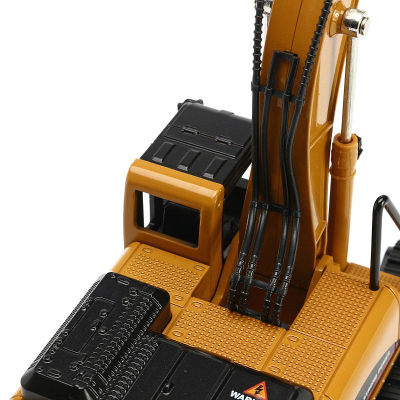1:50 Alloy Excavator Tractor Model Boy Manual Building Toys High Simulation Engineering Digging Machine Kids Toys Play Vehicles