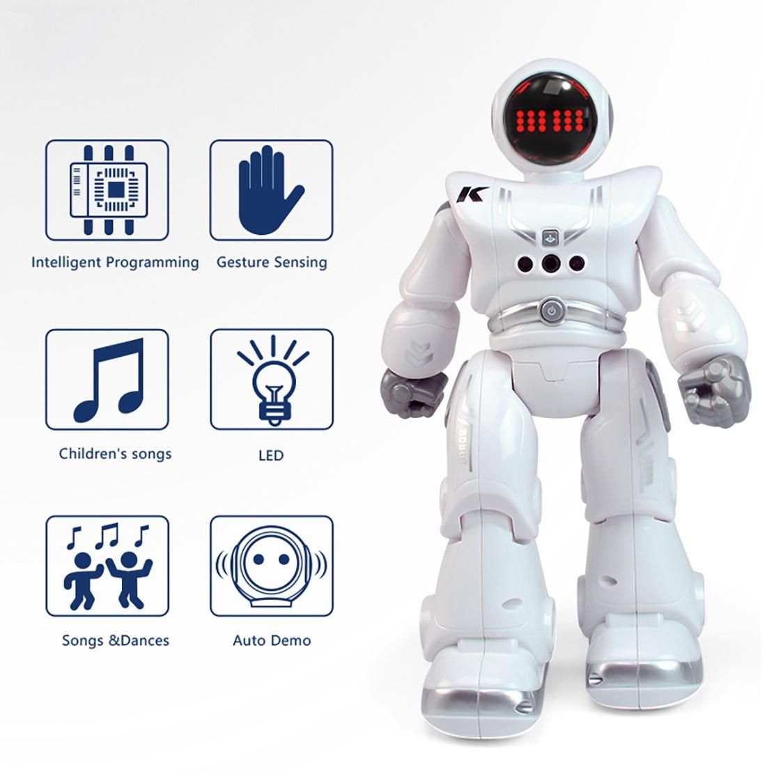 JJRC R18 Intelligent Remote Control Programming Space Robot Touch Gesture Induction Dancing Educational Children's Toy A