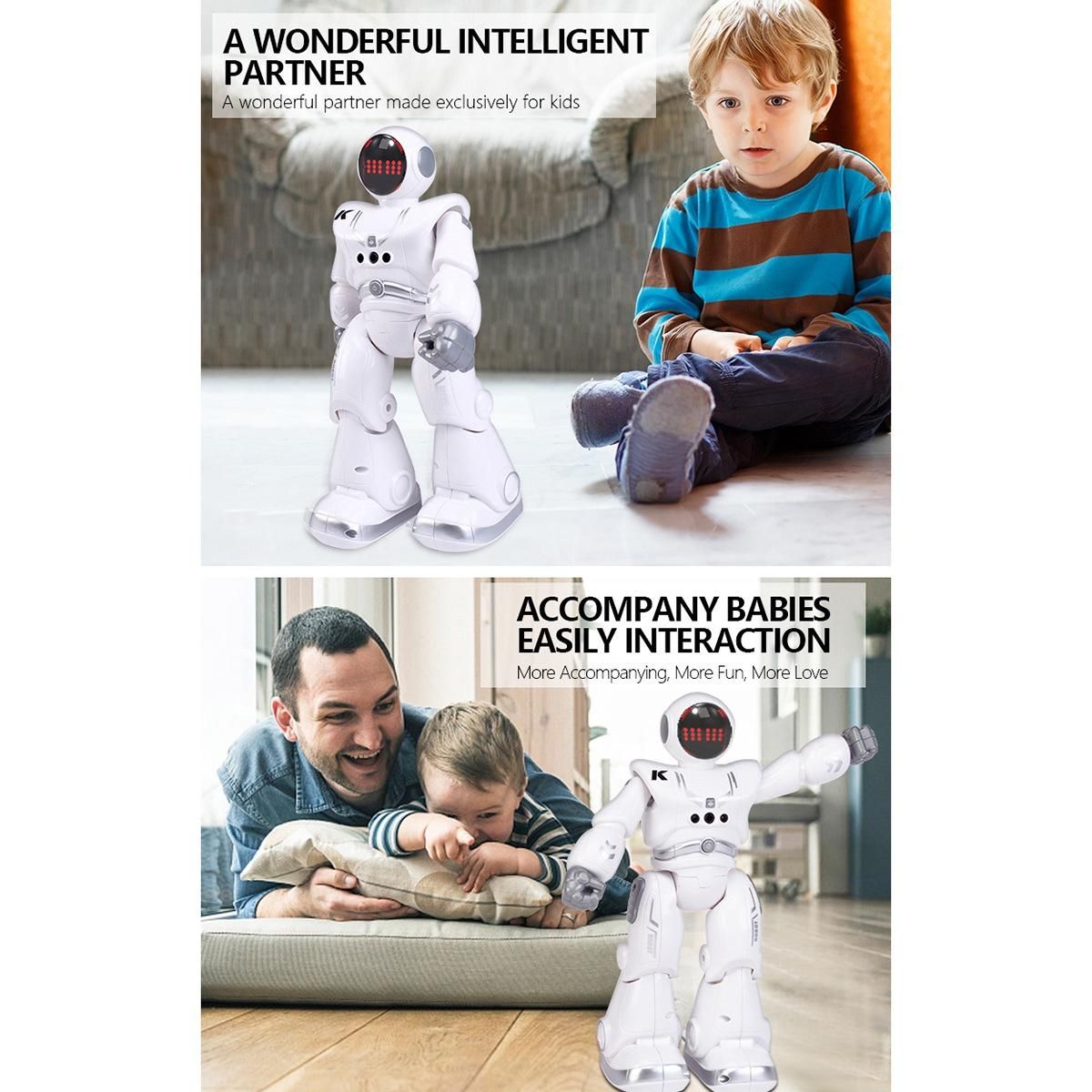 JJRC R18 Intelligent Remote Control Programming Space Robot Touch Gesture Induction Dancing Educational Children's Toy A
