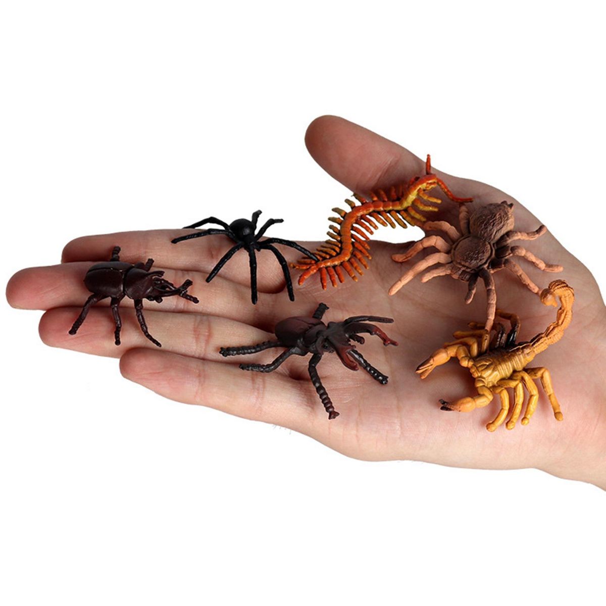 6Pcs Children's Simulation Wild Insect Animal Model Set for Children Education Insect Themed Party B