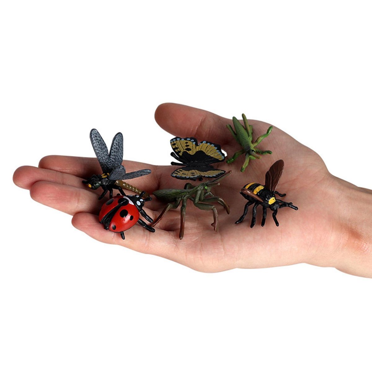 6Pcs Children's Simulation Wild Insect Animal Model Set for Children Education Insect Themed Party B