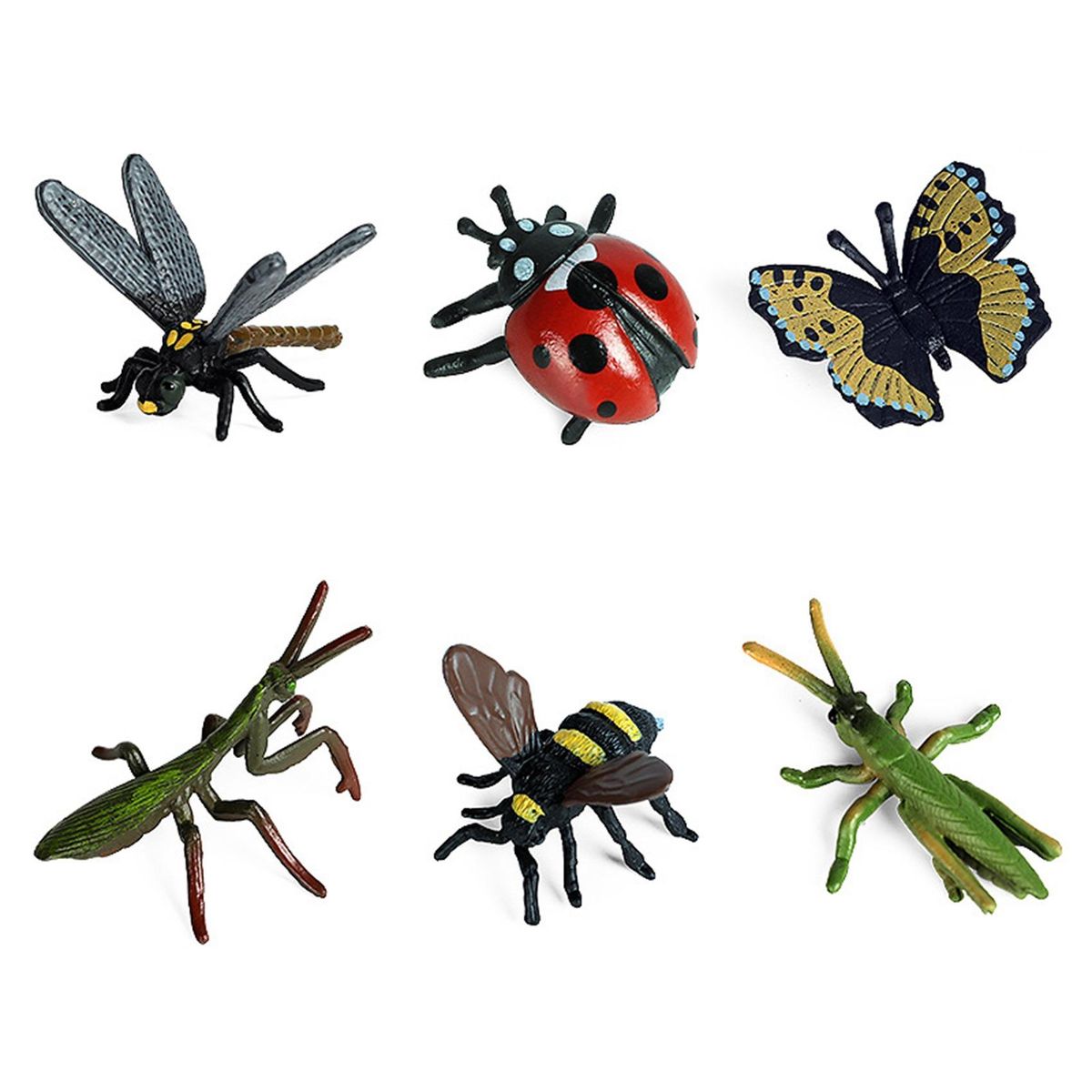 6Pcs Children's Simulation Wild Insect Animal Model Set for Children Education Insect Themed Party B