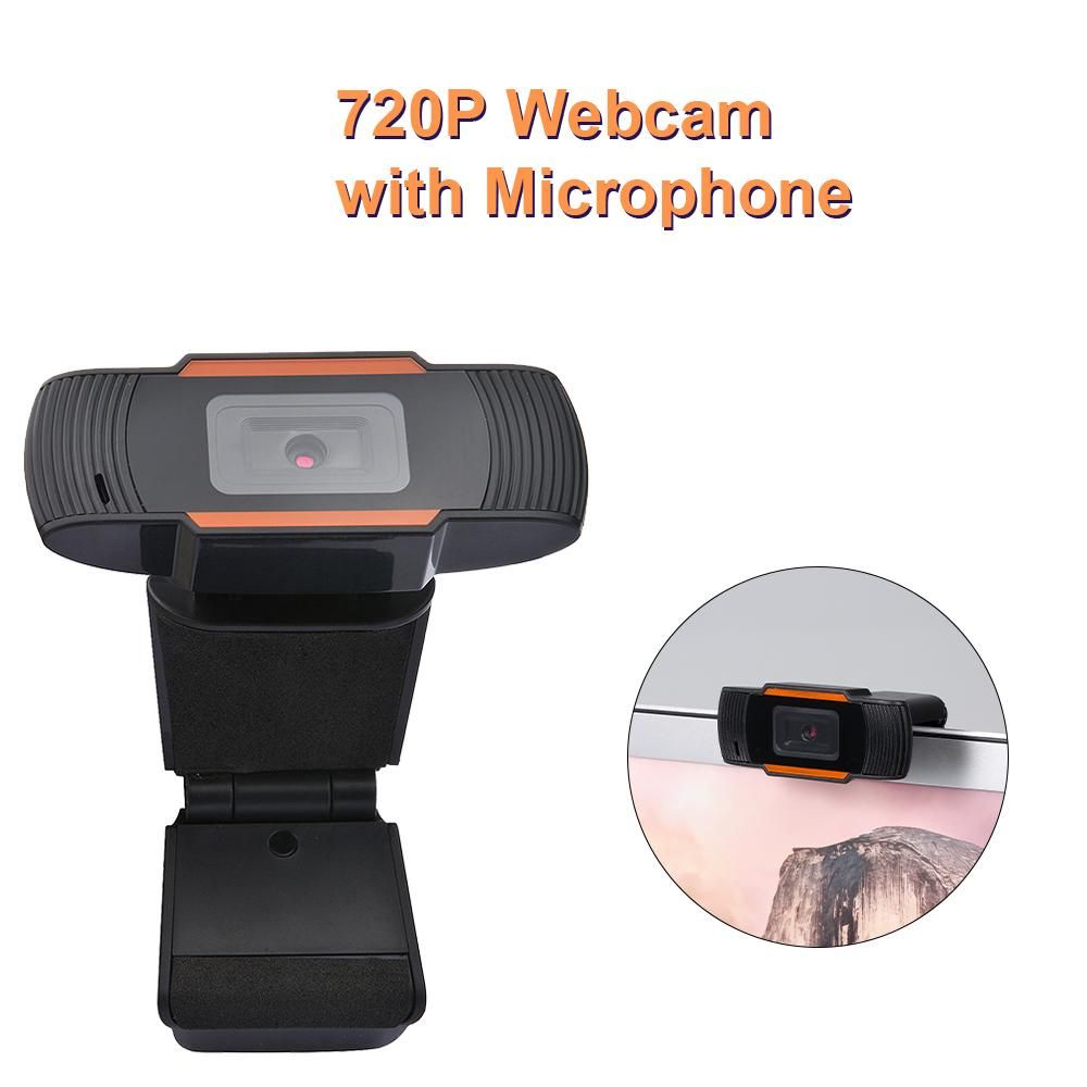 720P Webcam with Microphone HD Webcam for Desktop Laptop Computer Live Broadcast Camera
