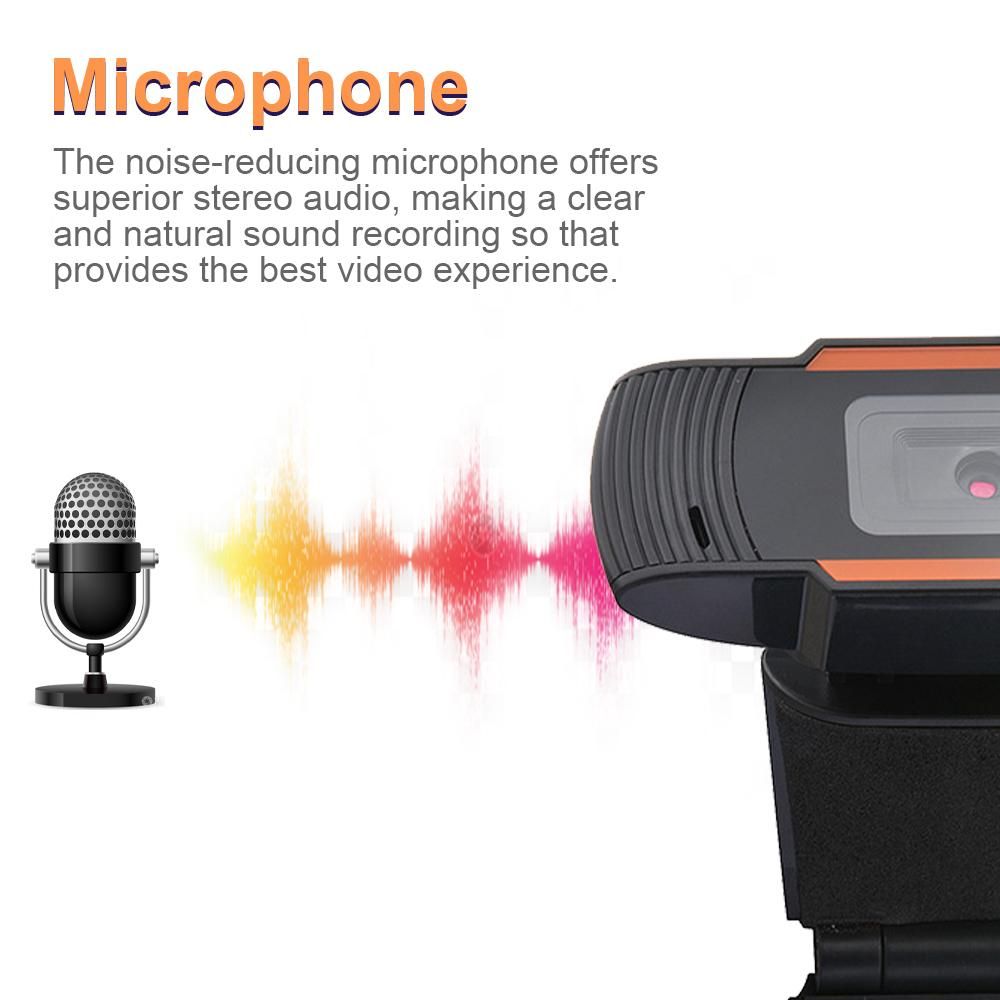 720P Webcam with Microphone HD Webcam for Desktop Laptop Computer Live Broadcast Camera