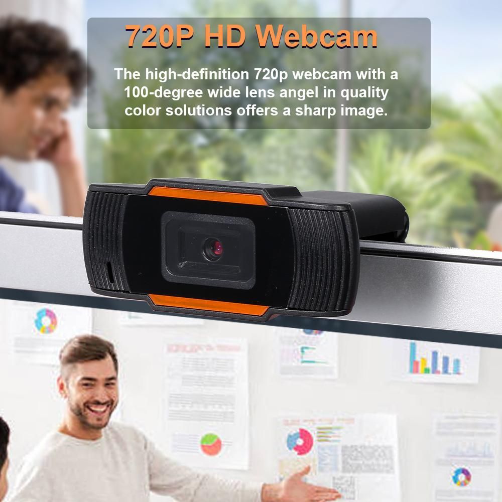 720P Webcam with Microphone HD Webcam for Desktop Laptop Computer Live Broadcast Camera