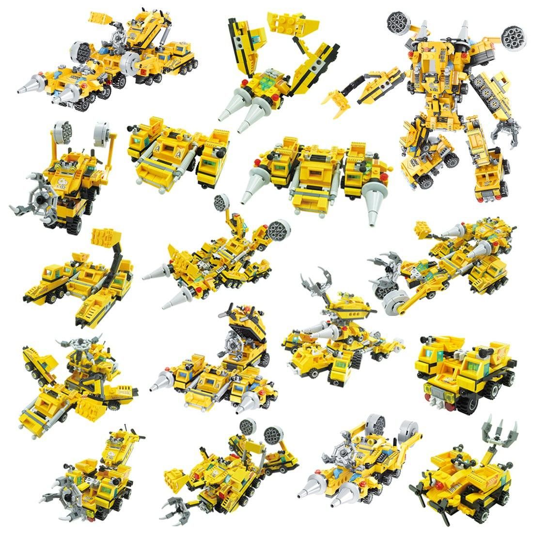 Vehicles,Transformation Engineering Building Blocks, Infrastructure, Crazy Building Blocks, Children's Puzzle, DIY Toys 802A