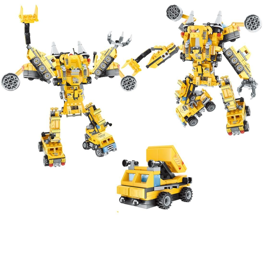 Vehicles,Transformation Engineering Building Blocks, Infrastructure, Crazy Building Blocks, Children's Puzzle, DIY Toys 802A