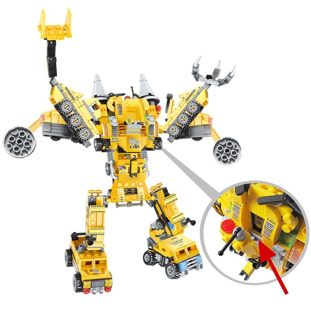 Vehicles,Transformation Engineering Building Blocks, Infrastructure, Crazy Building Blocks, Children's Puzzle, DIY Toys 802A