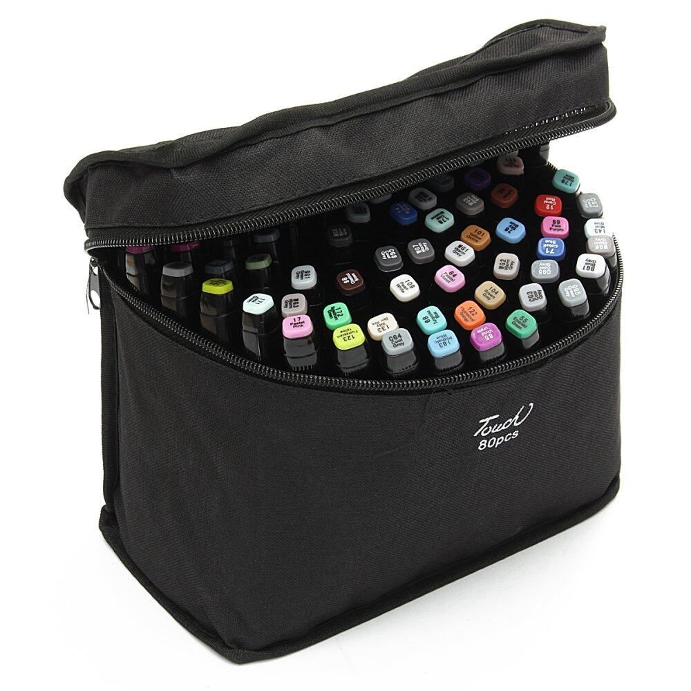 168 Touch Five Graphic Markers Alcohol Sketch Twin Tip Marker Pen Broad Black Black