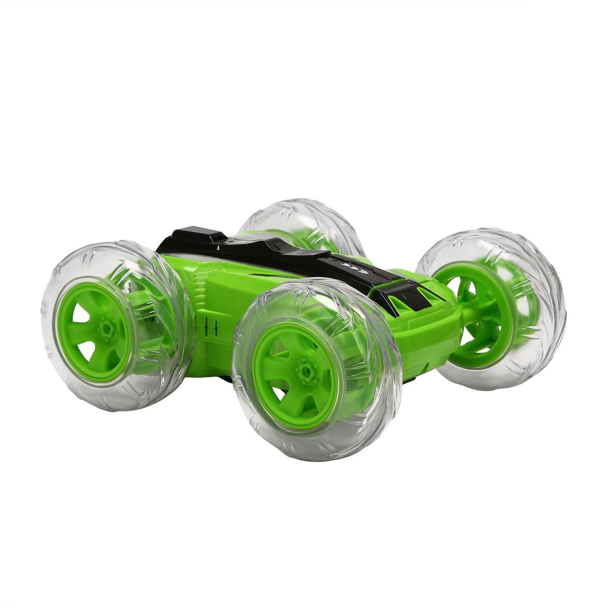 1/28 RC Stunt Car High Speed Tumbling Crawler Vehicle 360 Degree Flips Double Sided Rotating Tumbling Green