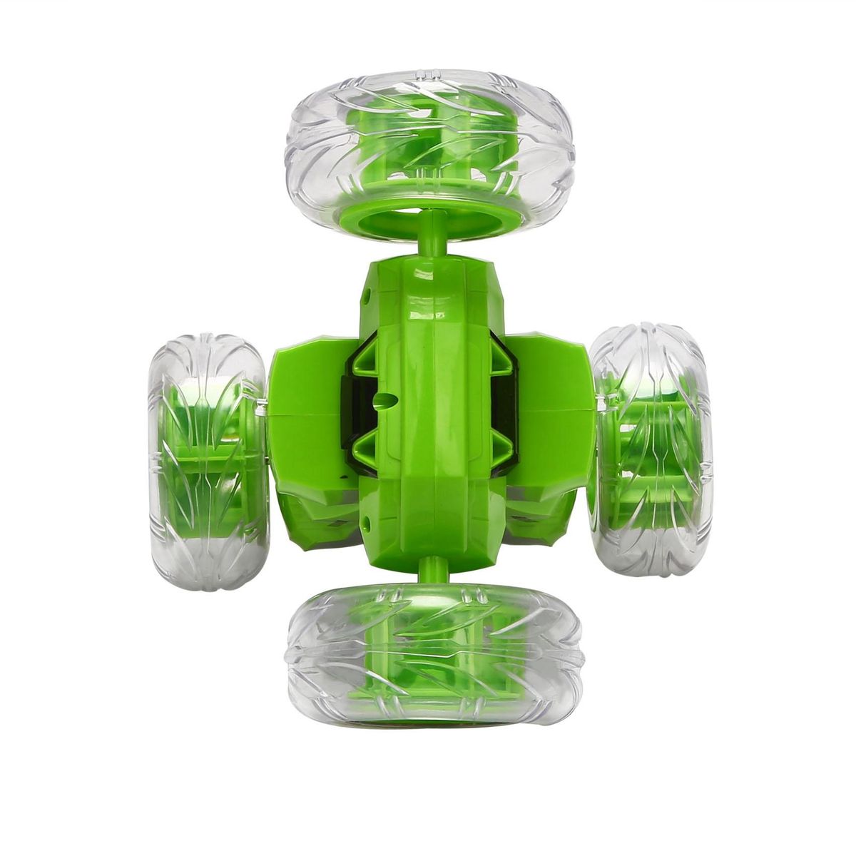 1/28 RC Stunt Car High Speed Tumbling Crawler Vehicle 360 Degree Flips Double Sided Rotating Tumbling Green