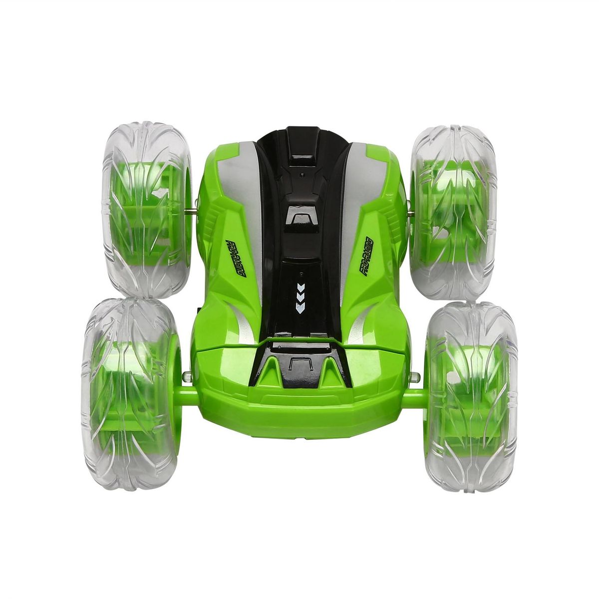 1/28 RC Stunt Car High Speed Tumbling Crawler Vehicle 360 Degree Flips Double Sided Rotating Tumbling Green