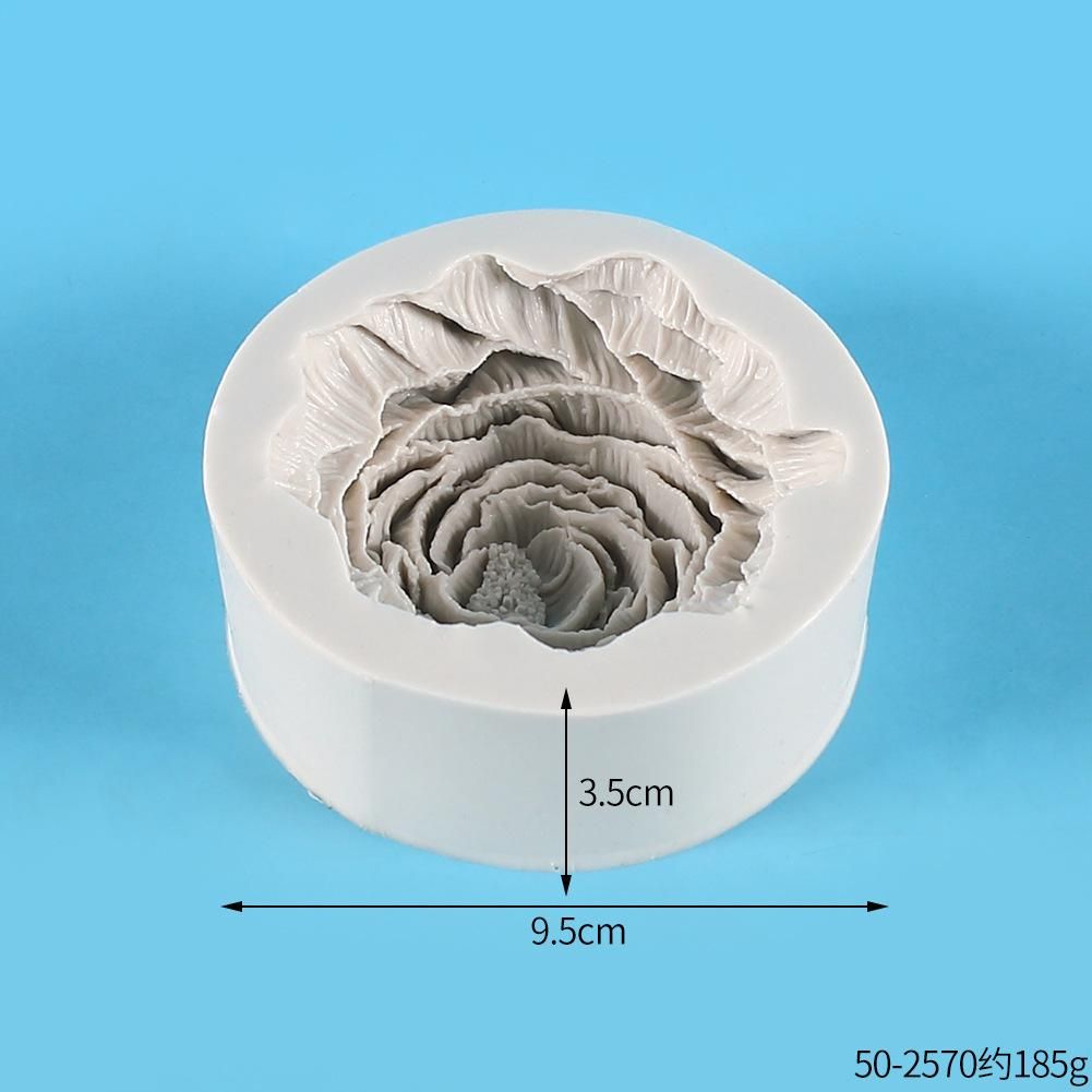 Peony candle silicone mold diy glue drop mold aromatherapy gypsum mold soap silicone mold