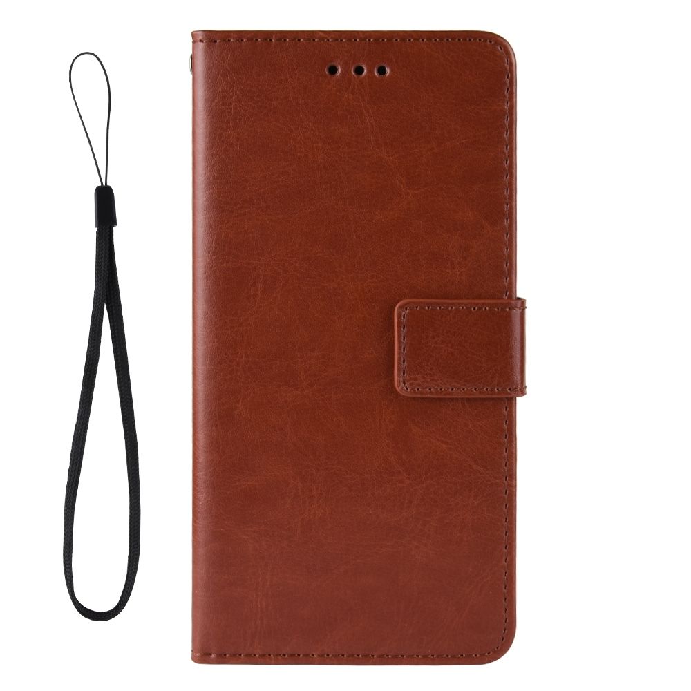 Retro Crazy Horse Texture Horizontal Flip Leather Case For Google Pixel 4 , With Holder & Card Slots & Photo Frame(Brown)