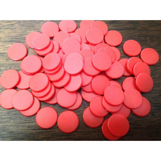 4X 100pcs 18mm Plastic Counters Board Game Tiddlywinks Teaching  4