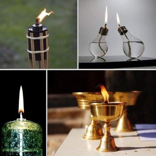 20Pcs 25cm Fiberglass Wick Fiberglass Torche Wick